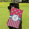 Sail Boats & Stripes Microfiber Golf Towels - Small - LIFESTYLE