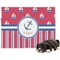 Sail Boats & Stripes Dog Blanket (Personalized)