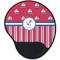 Sail Boats & Stripes Mouse Pad with Wrist Support - Main