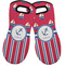 Sail Boats & Stripes Neoprene Oven Mitts - Set of 2 w/ Name or Text
