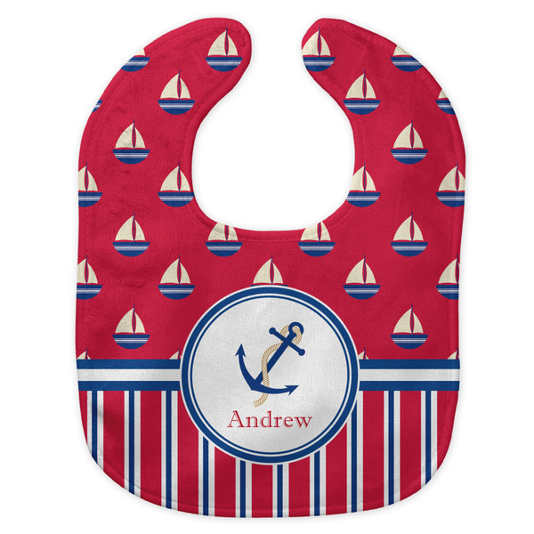 Sail Boats & Stripes New Bib Flat Approval