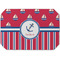 Sail Boats & Stripes Octagon Placemat - Single front
