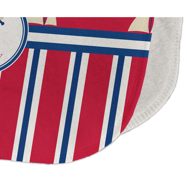 Sail Boats & Stripes Old Burp Detail