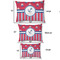 Sail Boats & Stripes Outdoor Dog Beds - SIZE CHART