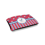 Sail Boats & Stripes Outdoor Dog Bed - Small (Personalized)