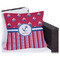 Sail Boats & Stripes Outdoor Pillow