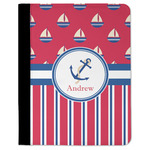 Sail Boats & Stripes Padfolio Clipboard (Personalized)