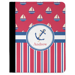 Sail Boats & Stripes Padfolio Clipboard - Large (Personalized)
