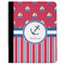 Sail Boats & Stripes Padfolio Clipboards - Large - FRONT