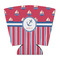 Sail Boats & Stripes Party Cup Sleeves - with bottom - FRONT