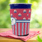Sail Boats & Stripes Party Cup Sleeves - with bottom - Lifestyle