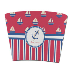 Sail Boats & Stripes Party Cup Sleeve - without bottom (Personalized)