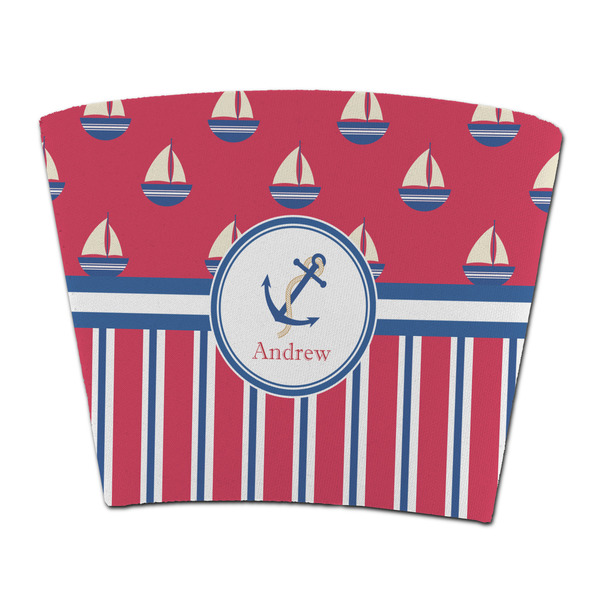 Custom Sail Boats & Stripes Party Cup Sleeve - without bottom (Personalized)