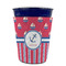 Sail Boats & Stripes Party Cup Sleeves - without bottom - FRONT (on cup)