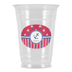 Sail Boats & Stripes Party Cups - 16oz (Personalized)