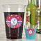 Sail Boats & Stripes Party Cups - 16oz - In Context