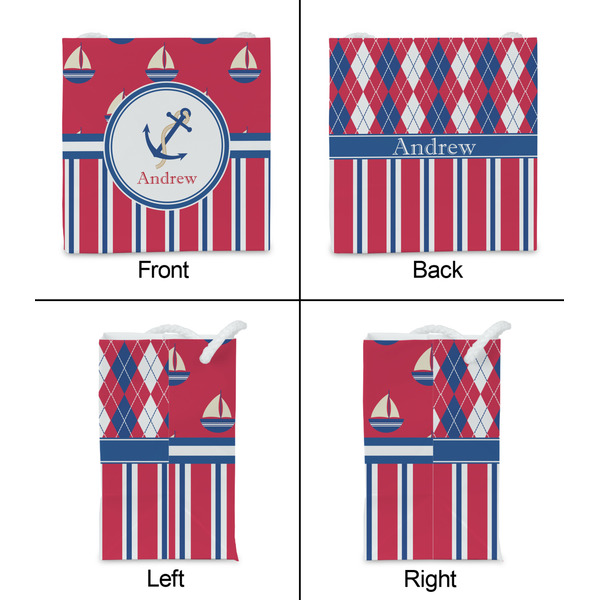 Sail Boats & Stripes Party Favor Gift Bag - Matte - Approval