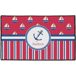 Sail Boats & Stripes Door Mat - 60"x36" (Personalized)