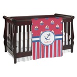 Sail Boats & Stripes Baby Blanket (Personalized)