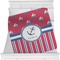 Sail Boats & Stripes Personalized Blanket