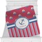 Sail Boats & Stripes Minky Blanket (Personalized)