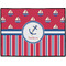 Sail Boats & Stripes Personalized Door Mat - 24x18 (APPROVAL)
