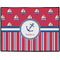 Sail Boats & Stripes Door Mat - 24"x18" (Personalized)