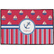 Sail Boats & Stripes Door Mat - 36"x24" (Personalized)
