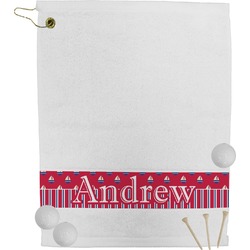 Sail Boats & Stripes Golf Bag Towel (Personalized)