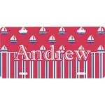 Sail Boats & Stripes Front License Plate (Personalized)