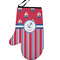 Sail Boats & Stripes Personalized Oven Mitt - Left
