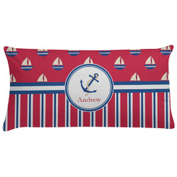 Sail Boats & Stripes Pillow Case (Personalized)