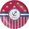 Sail Boats & Stripes Personalized Plate