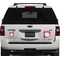 Sail Boats & Stripes Personalized Square Car Magnets on Ford Explorer