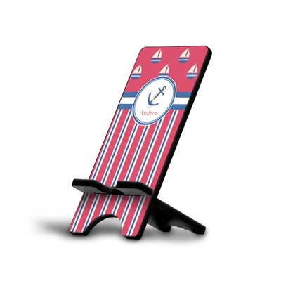 Sail Boats & Stripes Cell Phone Stand (Personalized)