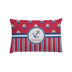 Sail Boats & Stripes Pillow Case - Standard (Personalized)