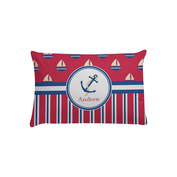Custom Sail Boats & Stripes Pillow Case - Toddler (Personalized)