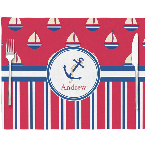 Sail Boats & Stripes Placemat with Props