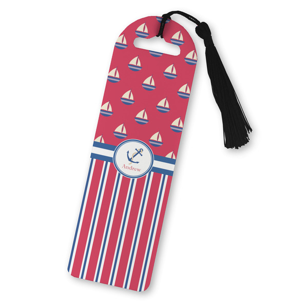 Custom Sail Boats & Stripes Plastic Bookmark (Personalized)