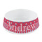 Sail Boats & Stripes Plastic Dog Bowl - Small (Personalized)