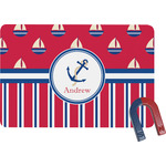 Sail Boats & Stripes Rectangular Fridge Magnet (Personalized)