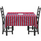 Sail Boats & Stripes Rectangular Tablecloths - Side View