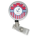 Sail Boats & Stripes Retractable Badge Reel (Personalized)