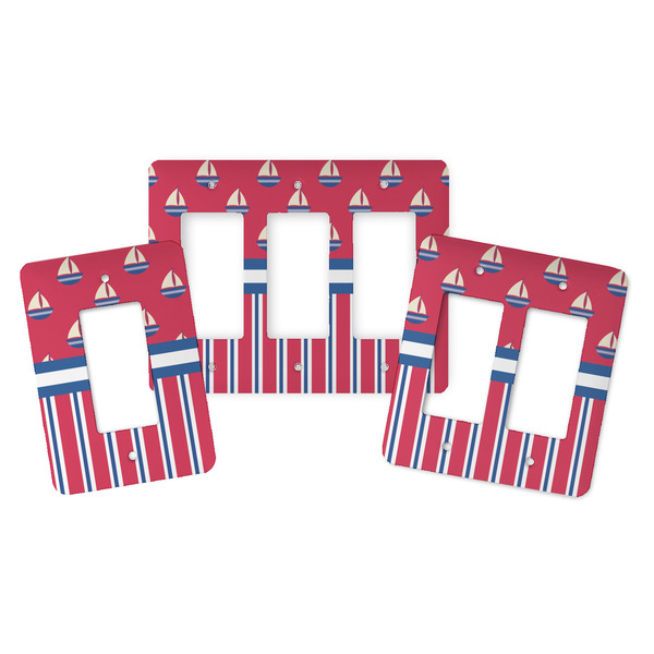 Sail Boats & Stripes Rocker Light Switch Covers - Parent - ALL VARIATIONS