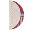 Sail Boats & Stripes Round Linen Placemats - HALF FOLDED (single sided)