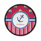 Sail Boats & Stripes Round Patch