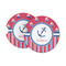 Sail Boats & Stripes Sandstone Car Coasters (Personalized)