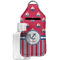 Sail Boats & Stripes Sanitizer Holder Keychain - Large with Case