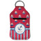 Sail Boats & Stripes Sanitizer Holder Keychain - Small (Front Flat)