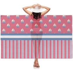 Sail Boats & Stripes Sheer Sarong